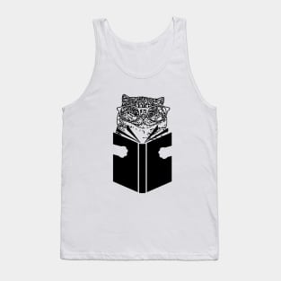 Cat Reading Tank Top